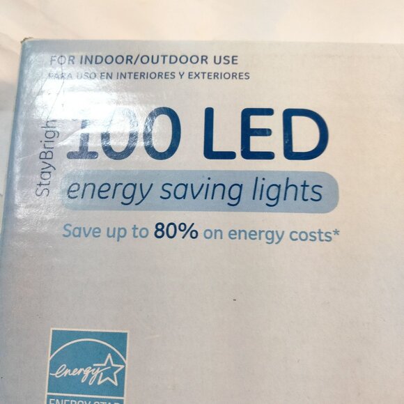 GE Micro Icicle LED Lights Cool White Indoor Outdoor100 Energy Saving  10 Ft - Picture 9 of 10